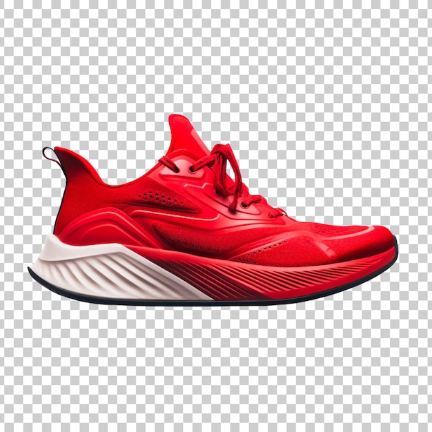 PSD gratuit chaussures de sport rouges ou chaussures de course sur fond transparent