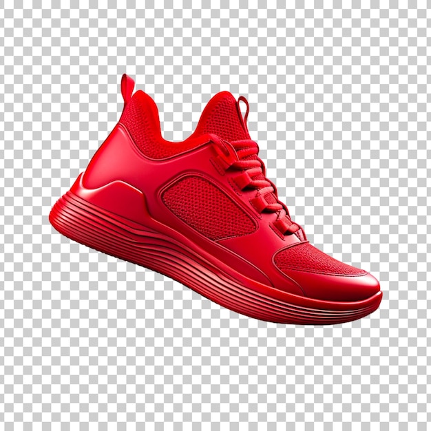 PSD gratuit chaussures de sport rouges ou chaussures de course sur fond transparent