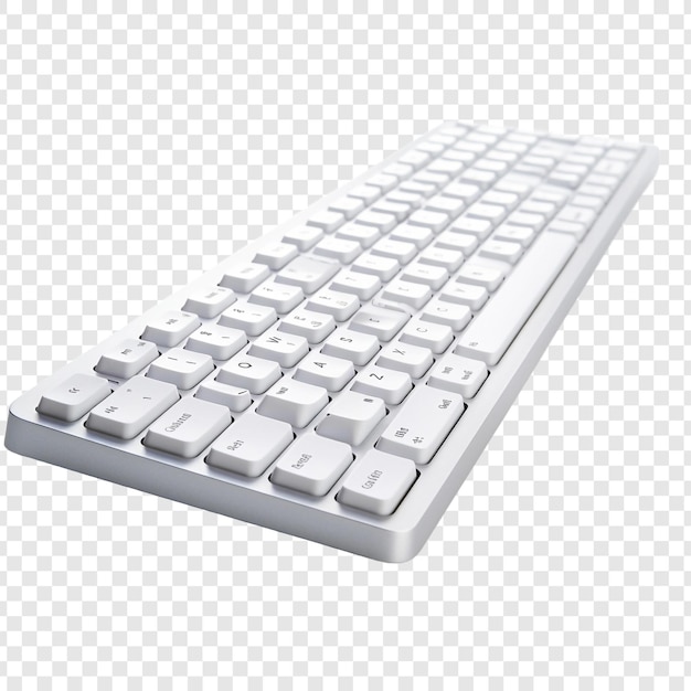 Clavier Isolé Sur Fond Transparent