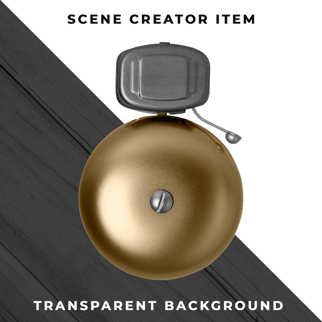 Cloche de sonnerie Objet transparent PSD