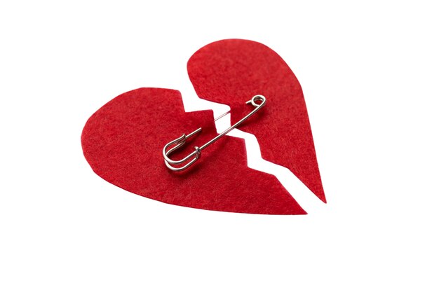 Coeur brisé isolé