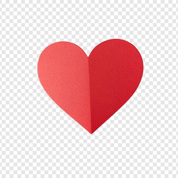 Un cœur rouge, symbole d'amour et d'affection