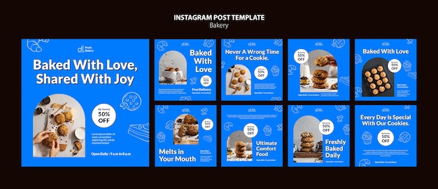 Collection D'histoires Instagram Pour Boulangerie