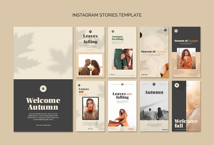 PSD gratuit collection de modèles web d'automne