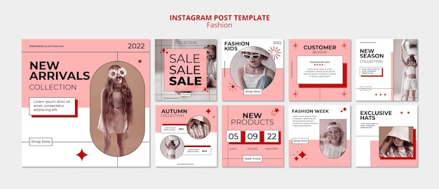 Collection De Publications Instagram De Vente De Mode