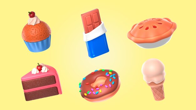 Collection de rendu alimentaire