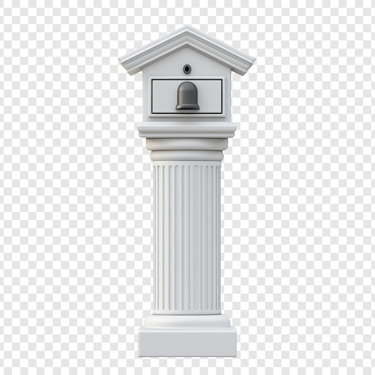 PSD gratuit colonne classique avec boîte aux lettres moderne