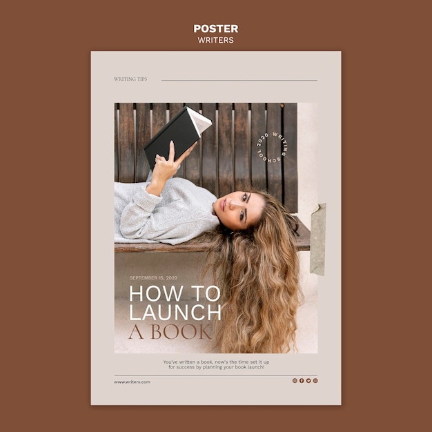 Comment lancer un modèle d'affiche de livre