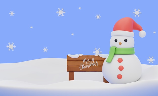 Compositions de Noël avec bonhomme de neige