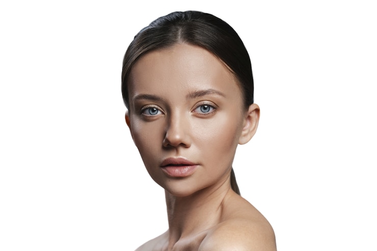 PSD gratuit le concept de chirurgie plastique pour les femmes