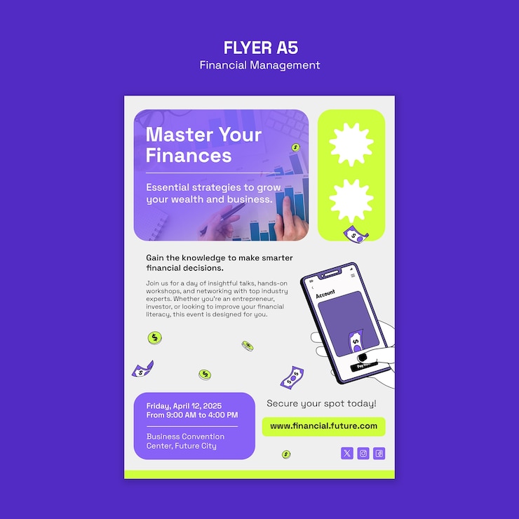 PSD gratuit concept de gestion financière
