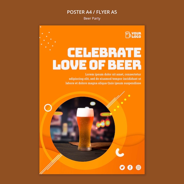 Conception D'affiche De Fête De La Bière