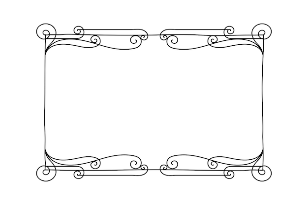 Conception artistique de la ligne de cadre noir