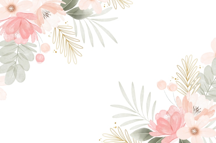 PSD gratuit conception de la bordure du mariage à l'aquarelle