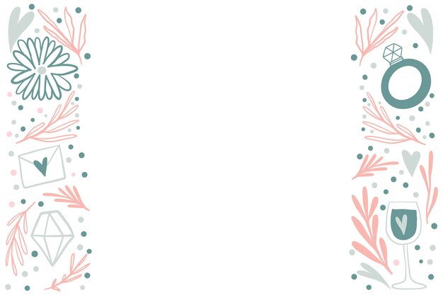 Conception de la bordure du mariage