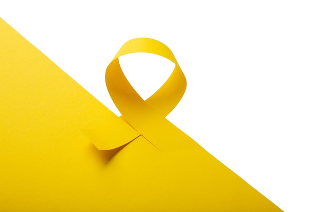 PSD gratuit conception de cadre de ruban jaune