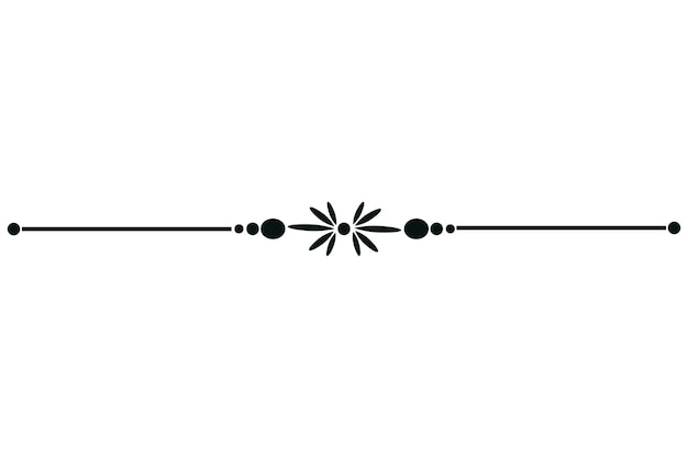 Conception décorative du diviseur de ligne