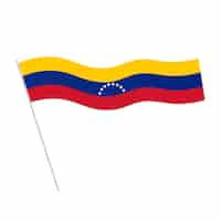 PSD gratuit la conception du drapeau du venezuela est isolée