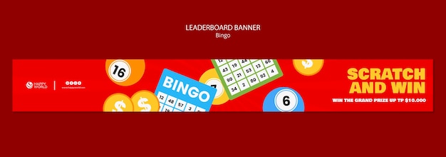 PSD gratuit conception du modèle de bingo