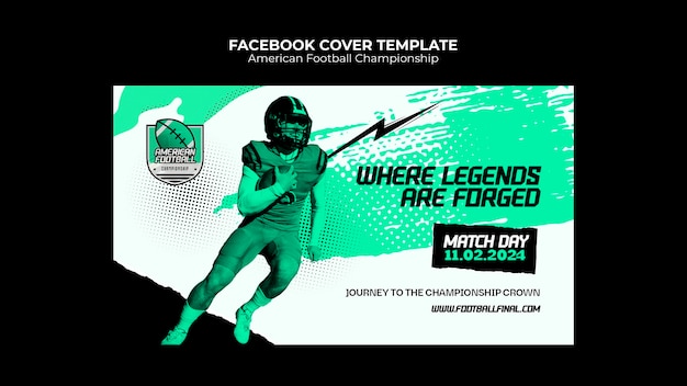 PSD gratuit conception du modèle du championnat de football américain