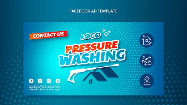 PSD gratuit conception du modèle de lavage sous pression