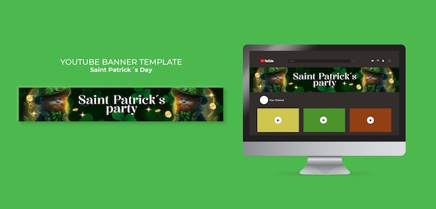 PSD gratuit conception du modèle de la saint-patrick