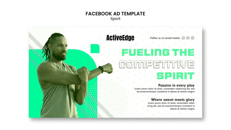 PSD gratuit conception du modèle sportif