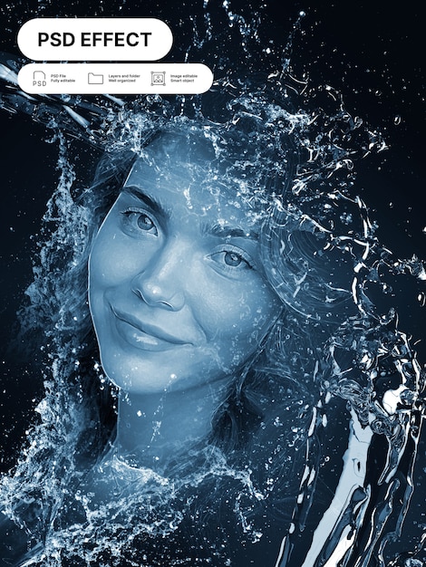 Conception d'effets photo d'eau