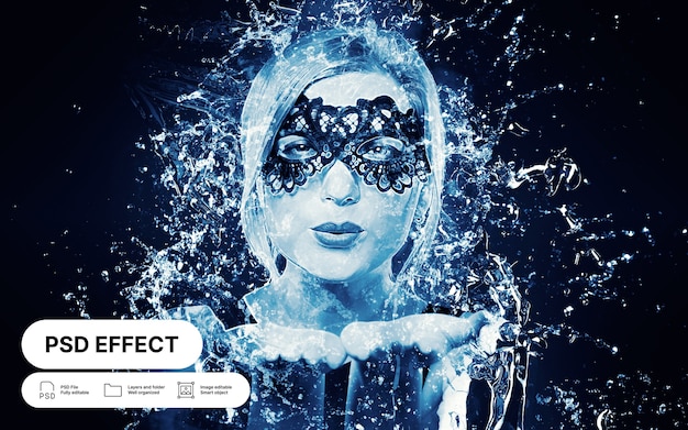 Conception d'effets photo d'eau