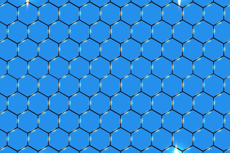 PSD gratuit conception de fond médical fond abstrait géométrique avec des hexagones science et technologie de la médecine
