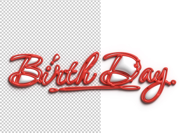 PSD gratuit conception d'illustration 3d typographique de lettrage d'anniversaire 3d