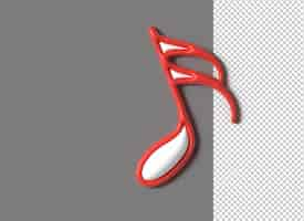 PSD gratuit conception d'illustration 3d typographique de lettrage de musique 3d