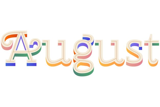 Conception des lettres du mois