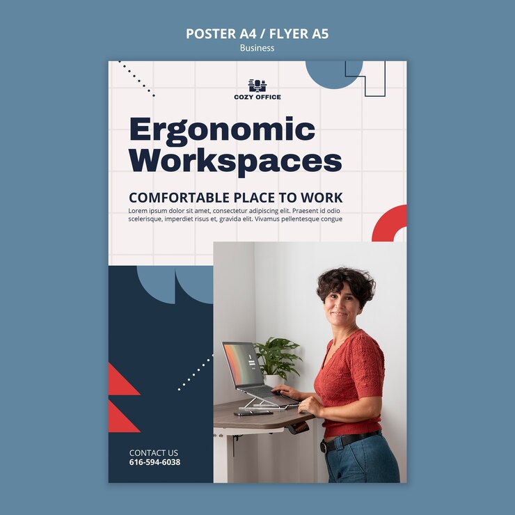 PSD gratuit conception de modèle d'affiche ou de flyer d'entreprise