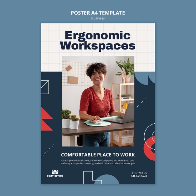 Conception de modèle d'affiche ou de flyer d'entreprise