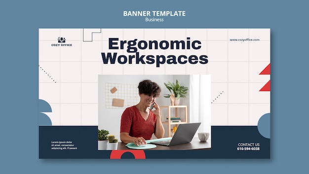 Conception de modèle de bannière d'entreprise