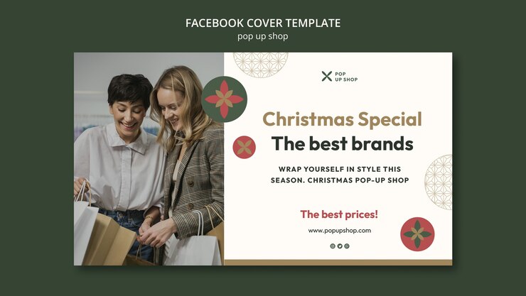 PSD gratuit conception de modèle de boutique éphémère