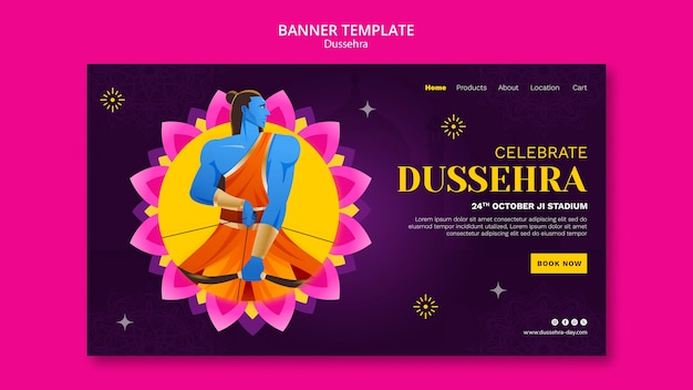 Conception De Modèle De Dussehra Dégradé