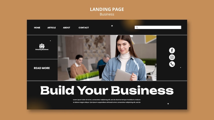PSD gratuit conception de modèle d'entreprise