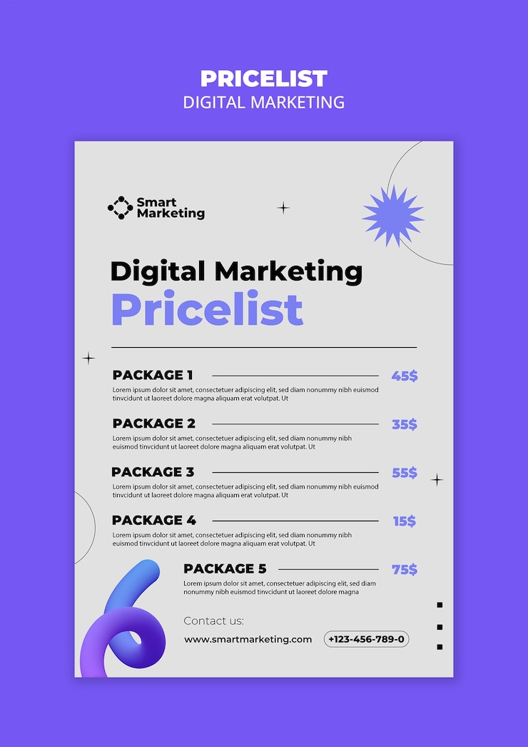 PSD gratuit conception d'un modèle de marketing numérique