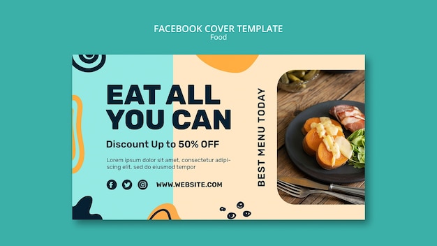 PSD gratuit conception de modèle de nourriture