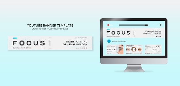 PSD gratuit conception de modèle d'optométriste
