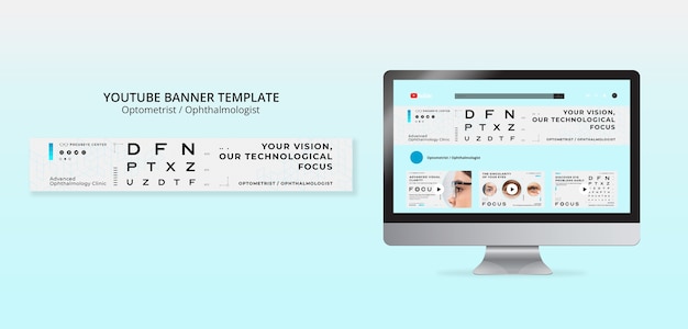 PSD gratuit conception de modèle d'optométriste