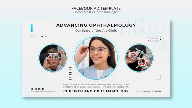PSD gratuit conception de modèle d'optométriste