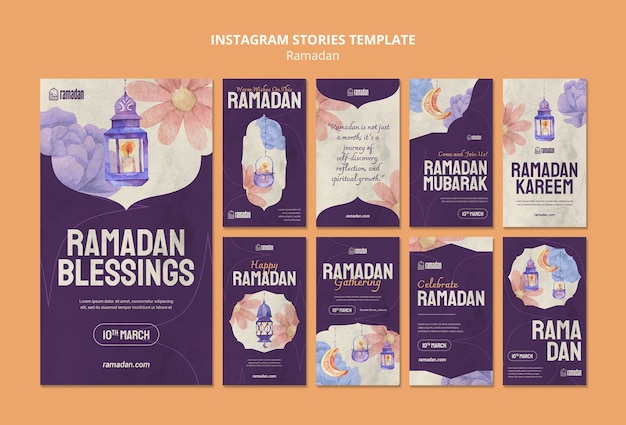 PSD gratuit conception de modèle de ramadan