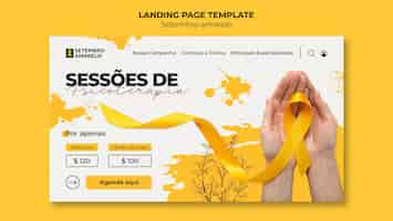 PSD gratuit conception de modèle setembro amarelo