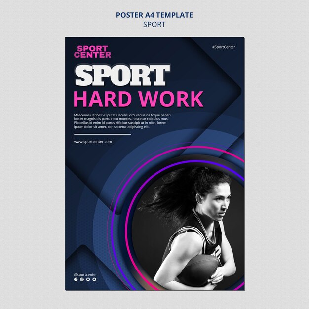 Conception de modèle de sport dégradé