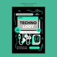 PSD gratuit conception de modèle technologique