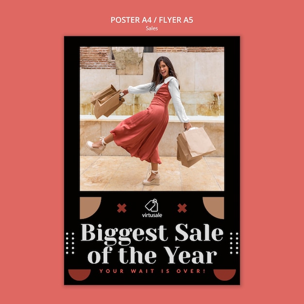 Conception de modèle de vente d'affiche ou de flyer