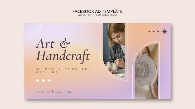 Conception de modèles d'art et d'artisanat dégradés